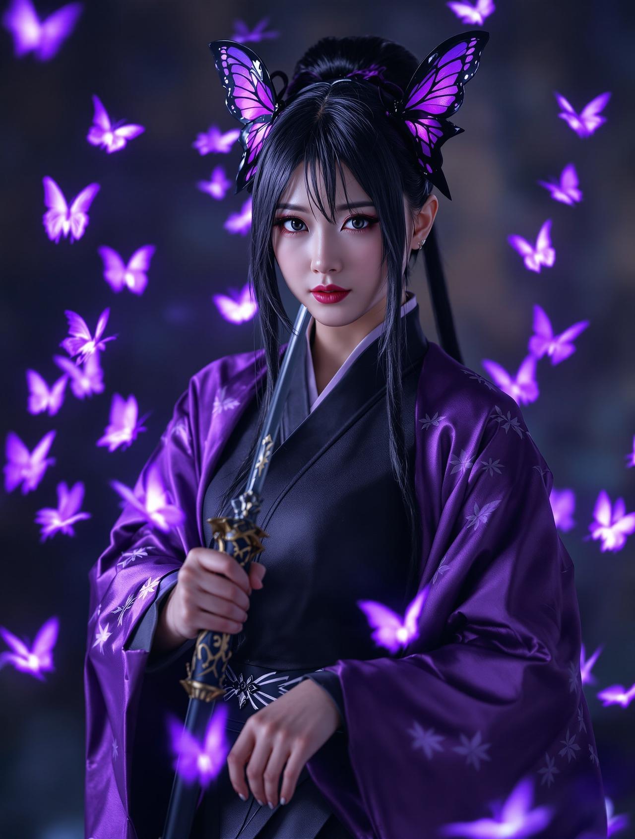 鬼灭之刃·蝴蝶忍 - 黄芷晴 - cos图COSPLAY写真作品